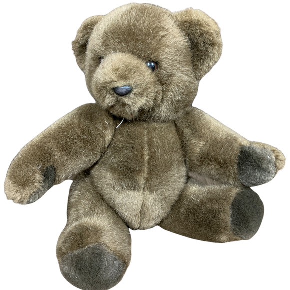 Brown Teddy Bear Movable Limbs Classic  15" Vintage 80s Charm Co Soft RARE - Picture 2 of 7